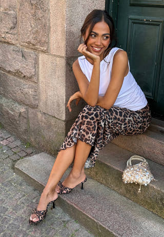 Mesh Midi Skirt