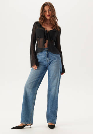 Mesh Tie Cardigan