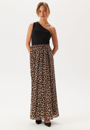 Mesh Wide Maxi Skirt