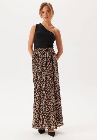 Mesh Wide Maxi Skirt