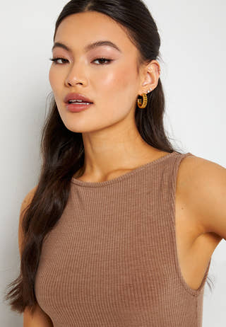 Minea drapy sleeveless dress