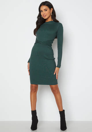 Minna knitted front twist dress