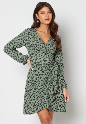 Miriam flounce wrap dress