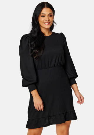 Puff Sleeve Flounce Dress