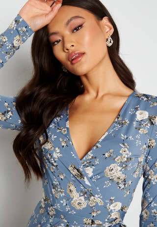 Wrap Midi Dress
