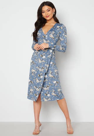 Wrap Midi Dress