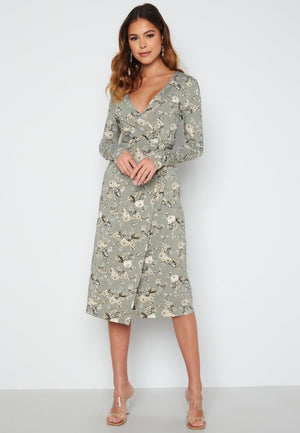 Wrap Midi Dress