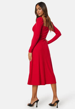 Square Neck Midi Dress