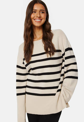 Oversized Striped Knitted Sweater