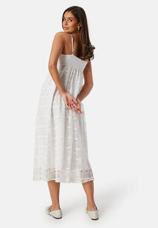 Lace Strap Midi Dress