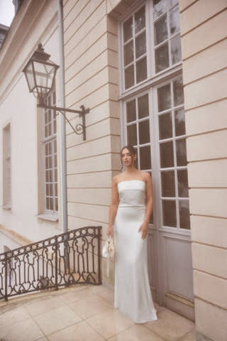 Bandeau wedding Gown