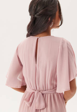 Butterfly Sleeve Midi Dress