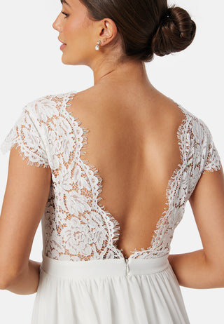 Lace Open Back Wedding Gown