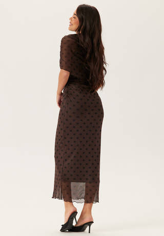 Cape Mesh Ankle Dress