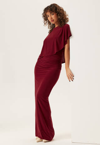 Cape Soft Maxi Dress