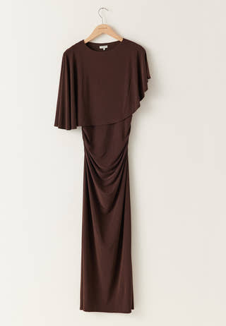 Cape Soft Maxi Dress