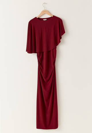 Cape Soft Maxi Dress