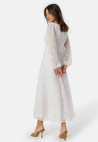 Embroidered Midi Dress