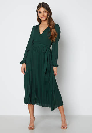 Christa Pleated Midi Dress