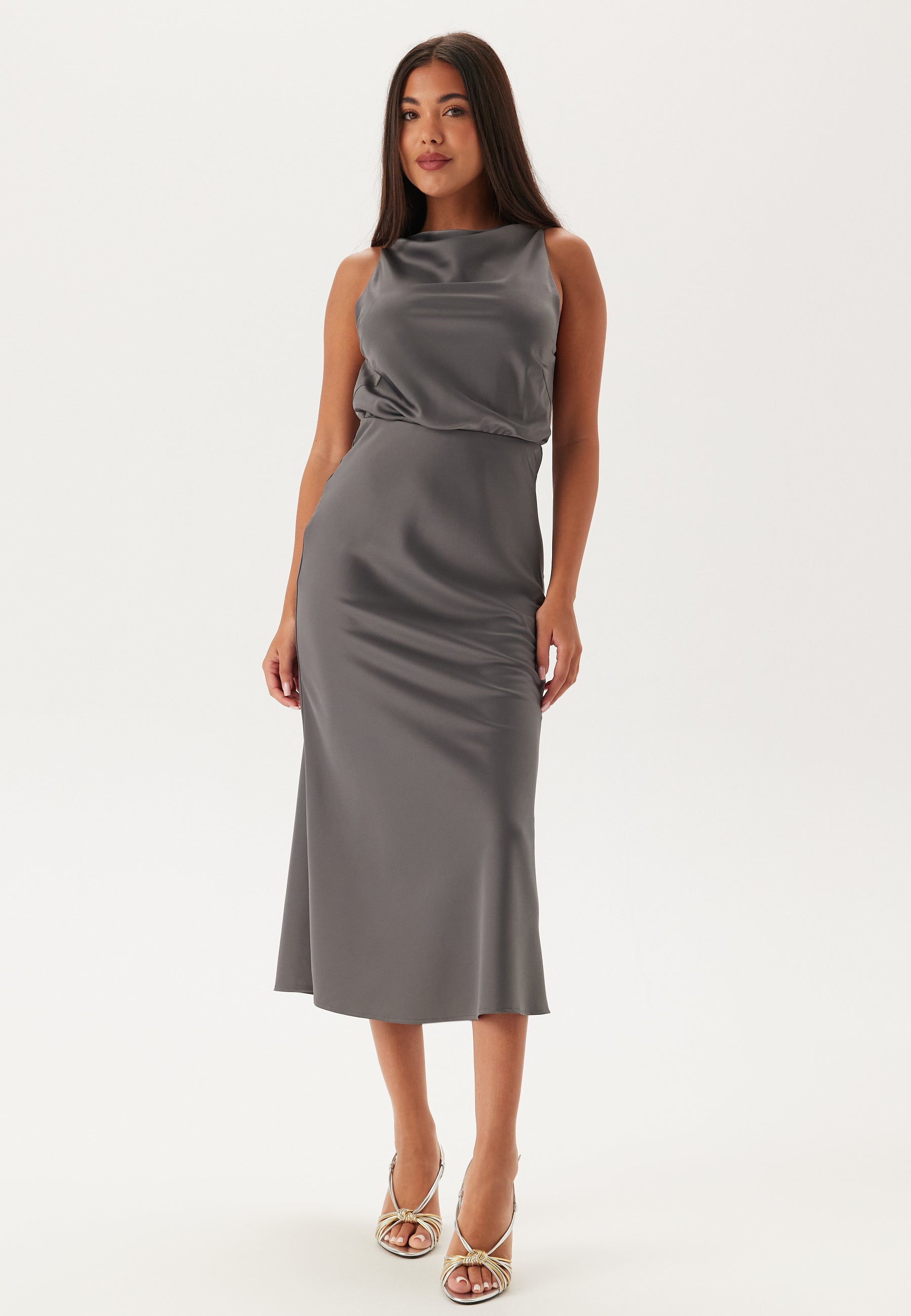 sachin and babi light blue dress Donna Karan Women's Strapless Asymmetrical Ball Gown - Misty Blue main image 1