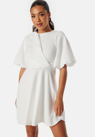 Draped Front Structured Dress
