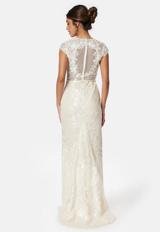 Slit Lace Wedding Gown