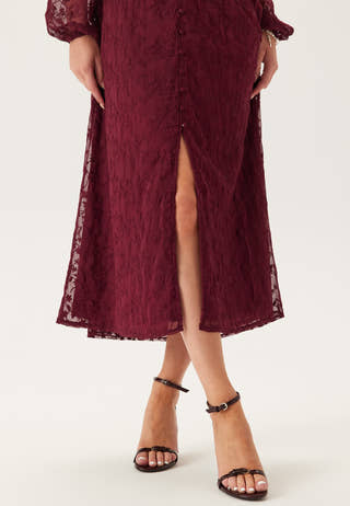 Embroidered Midi Dress