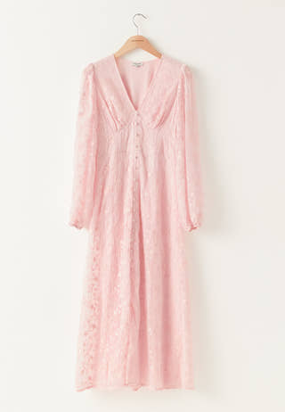 Embroidered Midi Dress