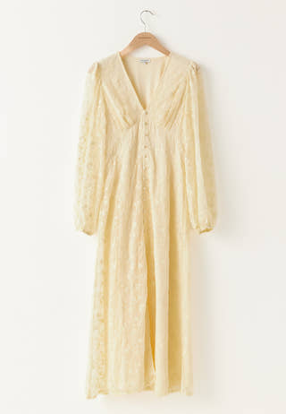 Embroidered Midi Dress