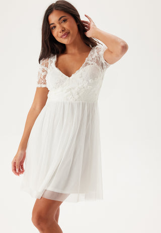 Floral V-Neck Short Dress
