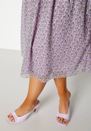 Freeda Printed off Shoulder Dress