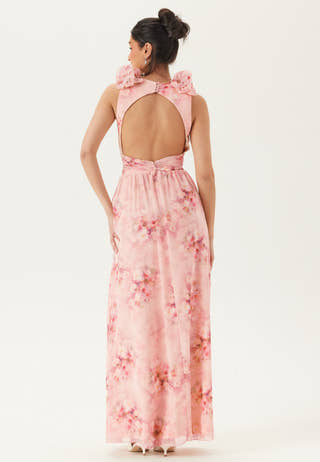 Frill Ruffle Chiffon Gown