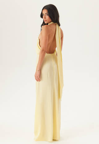 Halterneck Satin Gown