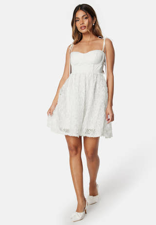 Floral strap short dress