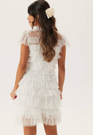 High Neck Tulle Frill Dress