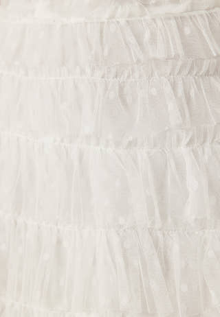 High Neck Tulle Frill Dress