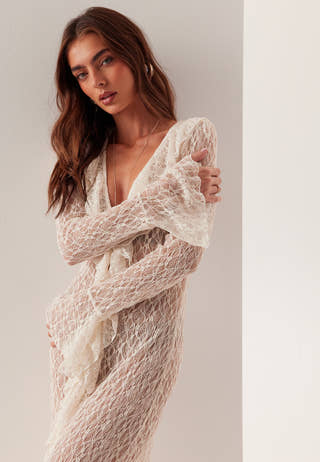 Lace Cardigan Dress