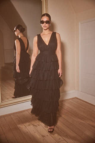 Tulle Frill Gown