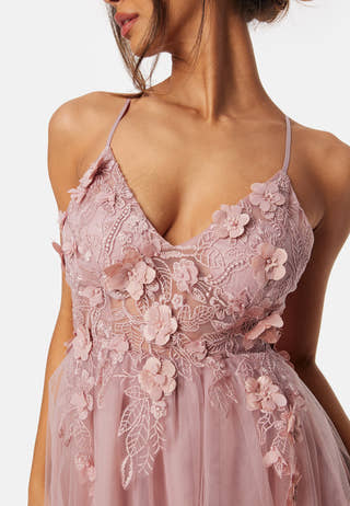 Floral tulle Gown