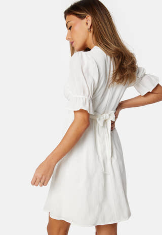 Structured Button Front Dress