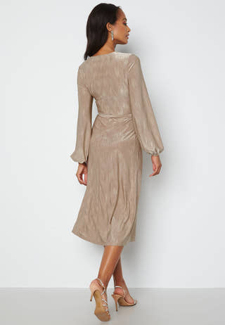 Wrap Tie Midi Dress