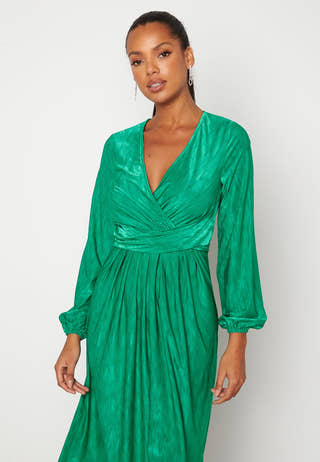 Wrap Tie Midi Dress