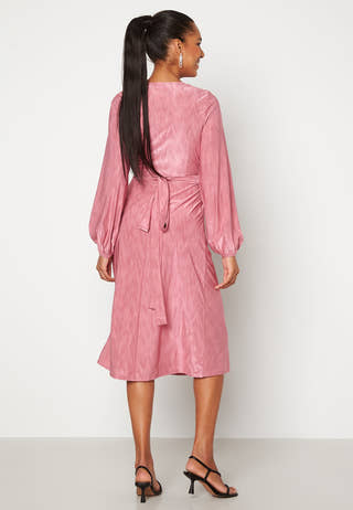 Wrap Tie Midi Dress