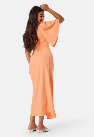 Ruched One Shoulder Midi Dress