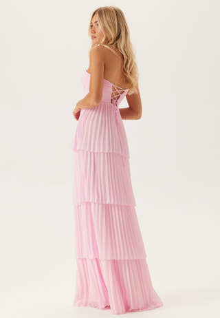 Pleated Bandeau Gown