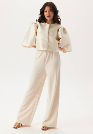 Puff Sleeve Satin Jacket