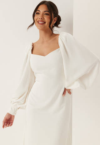 Puff Sleeve Wedding Gown