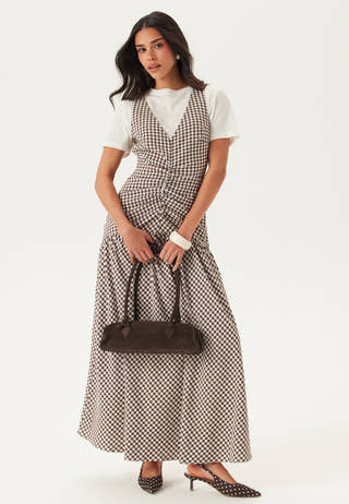 Ruched Front Ankle Dress