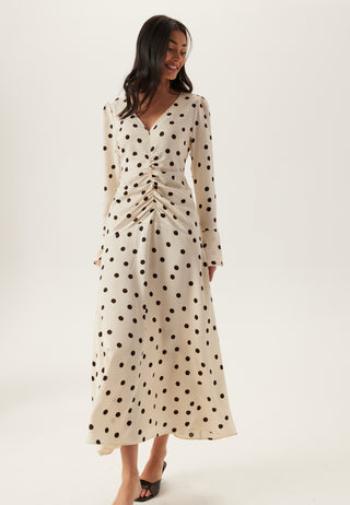 Ruched Front Midi Dress