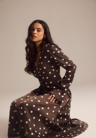 Ruched Front Midi Dress